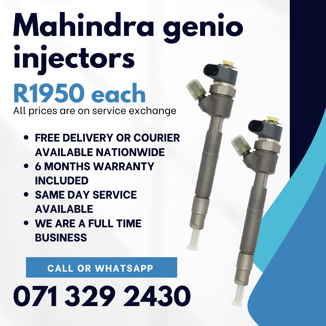 MAHINDRA GENIO INJECTORS FOR SALE WITH WARRANTY INCLUDED - Private Seller MAHINDRA GENIO INJECTORS FOR SALE WITH WARRANTY INCLUDED - Private Seller