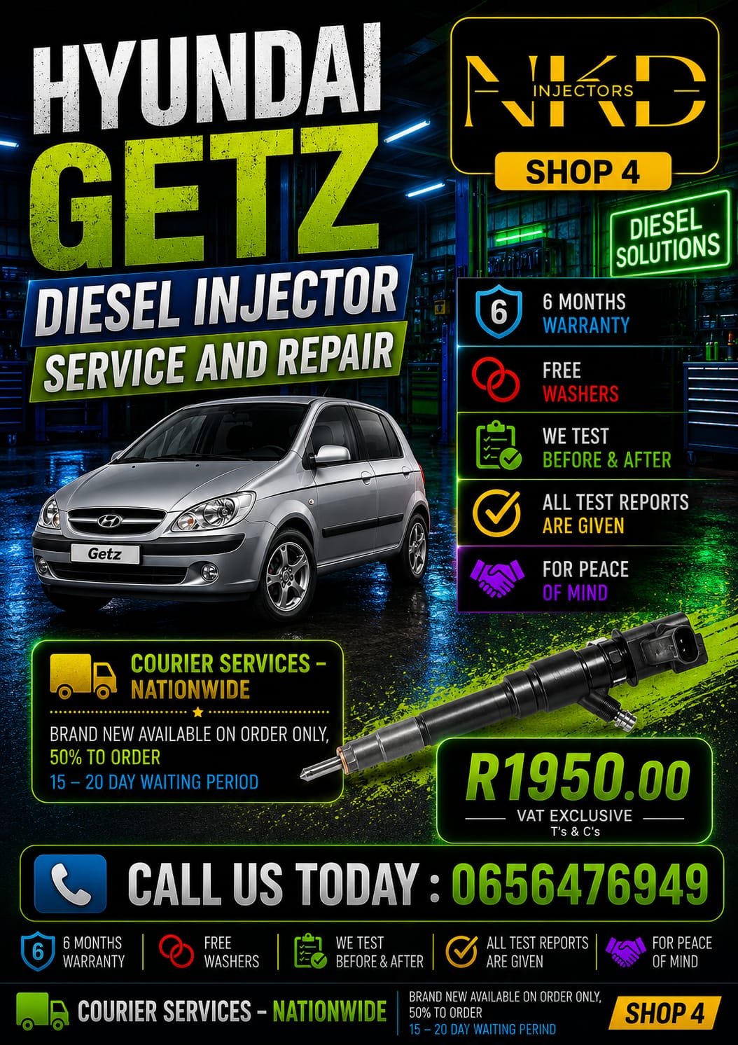 Hyundai_Getz_Diesel_Injectors_on_Recon_NKD - Private Seller Hyundai_Getz_Diesel_Injectors_on_Recon_NKD - Private Seller