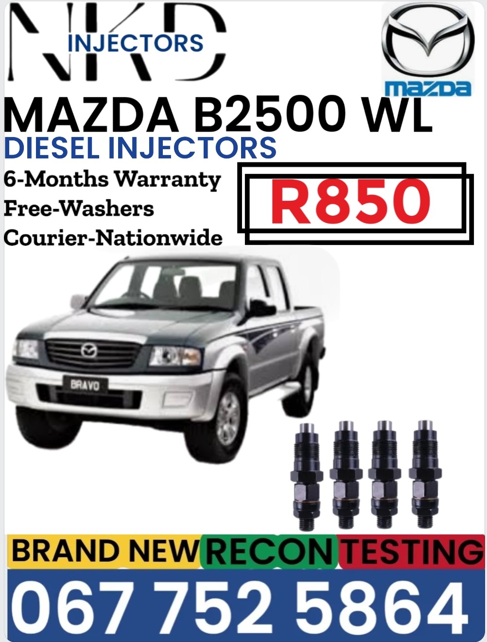 Mazda B2500 WL Diesel injectors - Private Seller Mazda B2500 WL Diesel injectors - Private Seller