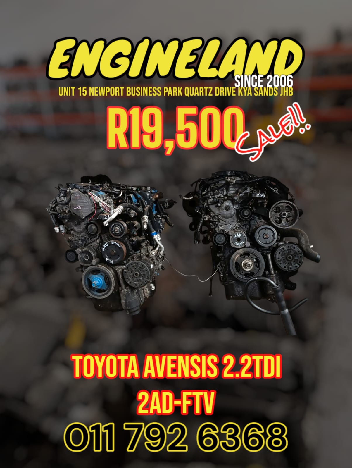 Toyota Avensis 2.2tdi 2ad engine - Private Seller