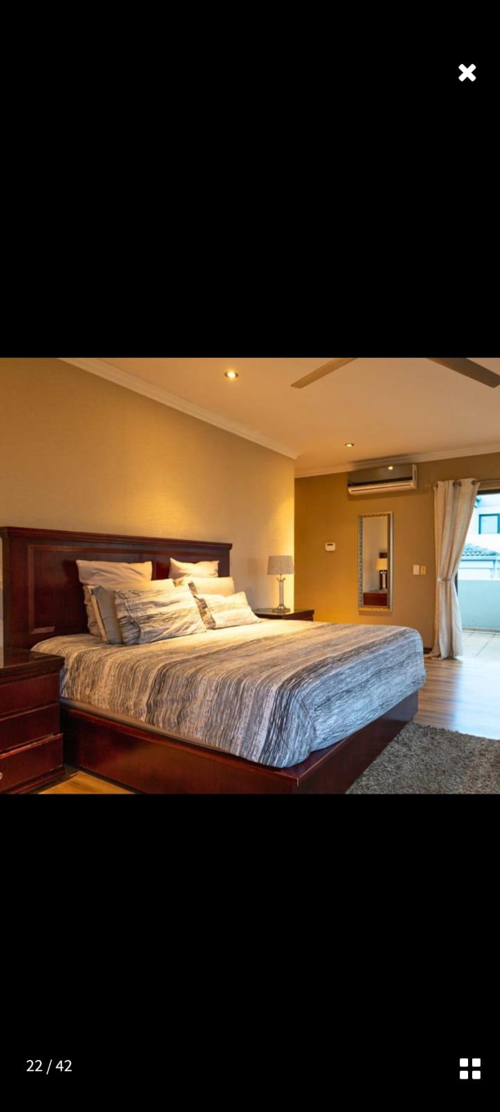 Headboard and mattress base - Meranti wood