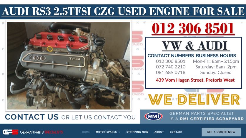 AUDI RS3 2.5TFSI CZG USED ENGINE FOR SALE - Private Seller