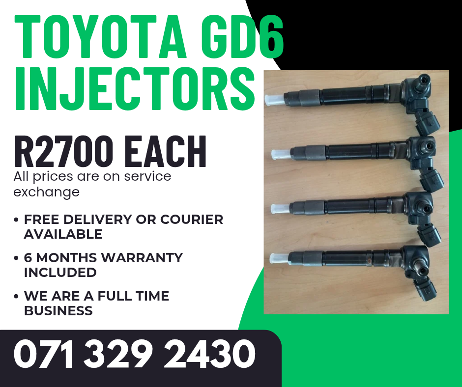 TOYOTA GD6 DIESEL INJECTORS FOR SALE WITH WARRANTY - Private Seller TOYOTA GD6 DIESEL INJECTORS FOR SALE WITH WARRANTY - Private Seller