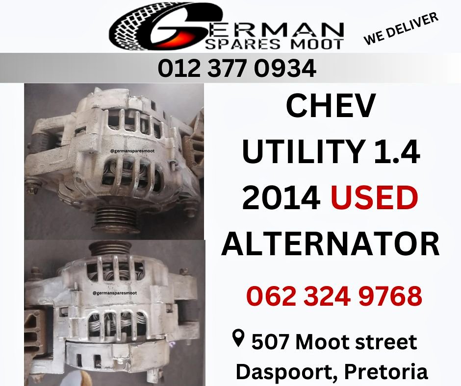 Chev Utility 1.4 2014 Used alternator
