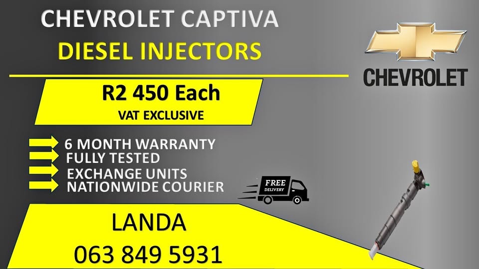 CHEVROLET CAPTIVA DIESEL INJECTORS FOR SALE IN PRETORIA GAUTENG - Private Seller CHEVROLET CAPTIVA DIESEL INJECTORS FOR SALE IN PRETORIA GAUTENG - Private Seller