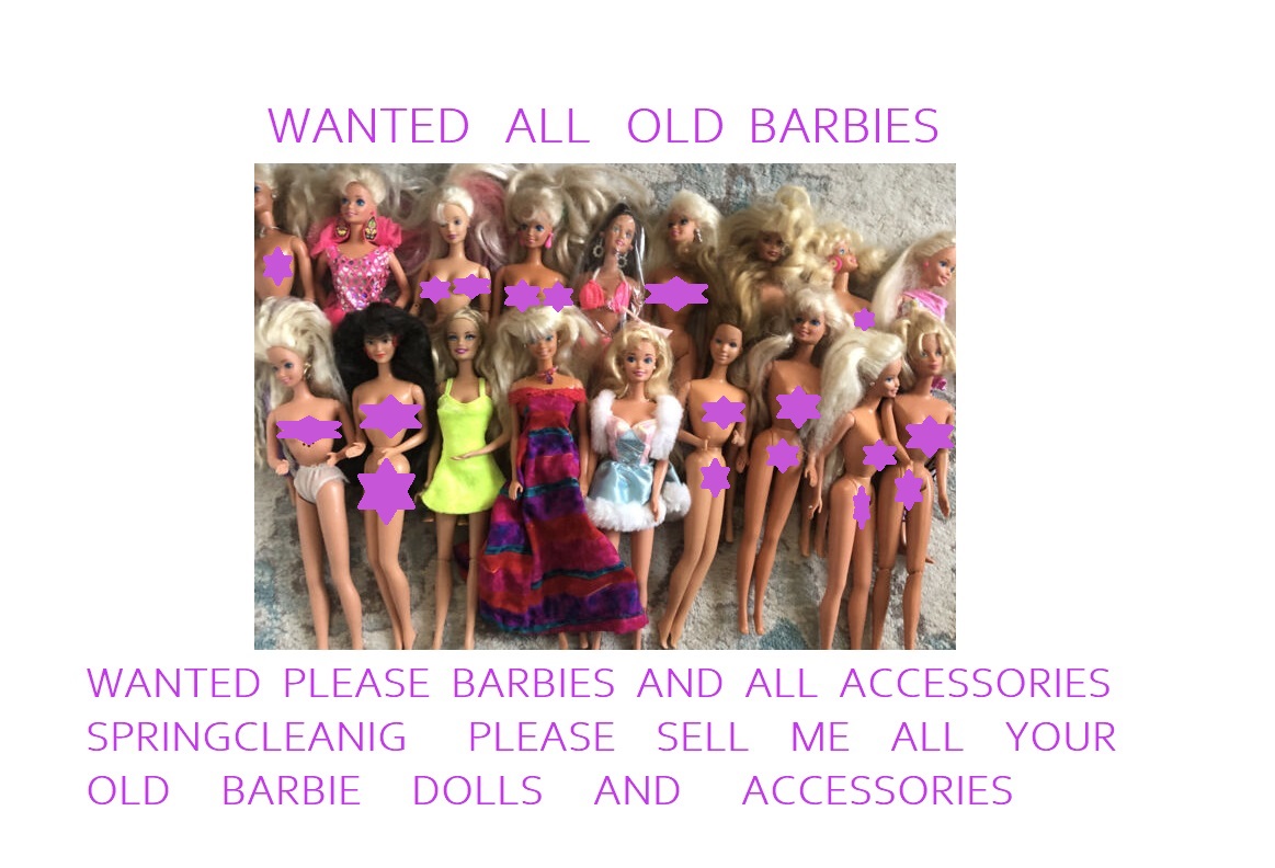 Spring cleaning – WANTED – BARBIE DOLLS Spring cleaning – WANTED – BARBIE DOLLS
