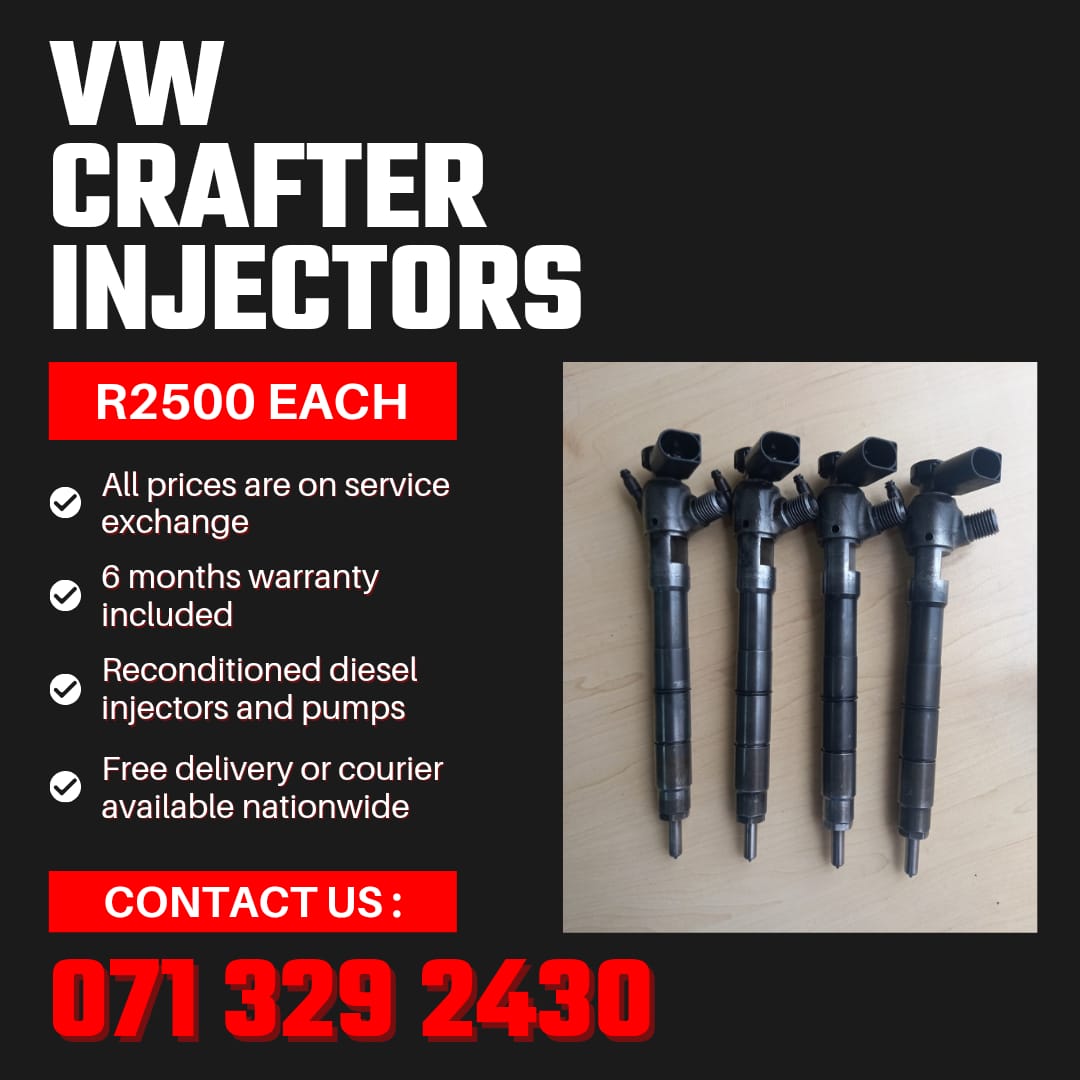 VW CRAFTER 2.0 INJECTORS FOR SALE WITH WARRANTY - Private Seller VW CRAFTER 2.0 INJECTORS FOR SALE WITH WARRANTY - Private Seller