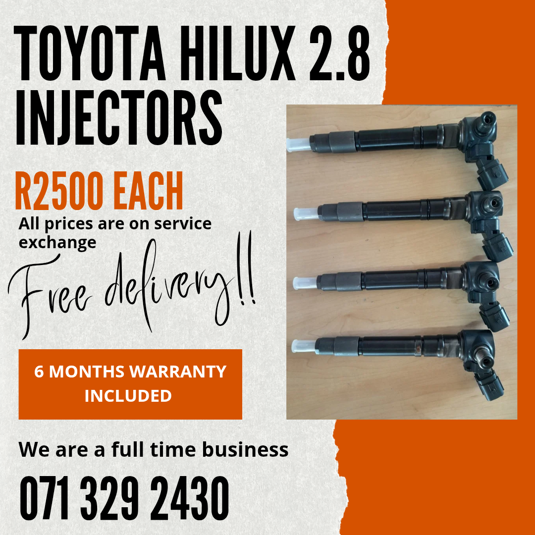 TOYOTA HILUX 2.8 INJECTORS FOR SALE WITH WARRANTY - Private Seller TOYOTA HILUX 2.8 INJECTORS FOR SALE WITH WARRANTY - Private Seller