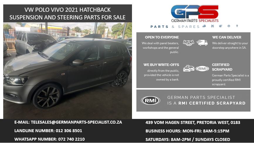 VW POLO VIVO 2021 HATCHBACK SUSPENSION AND STEERING PARTS FOR SALE - Private Seller VW POLO VIVO 2021 HATCHBACK SUSPENSION AND STEERING PARTS FOR SALE - Private Seller