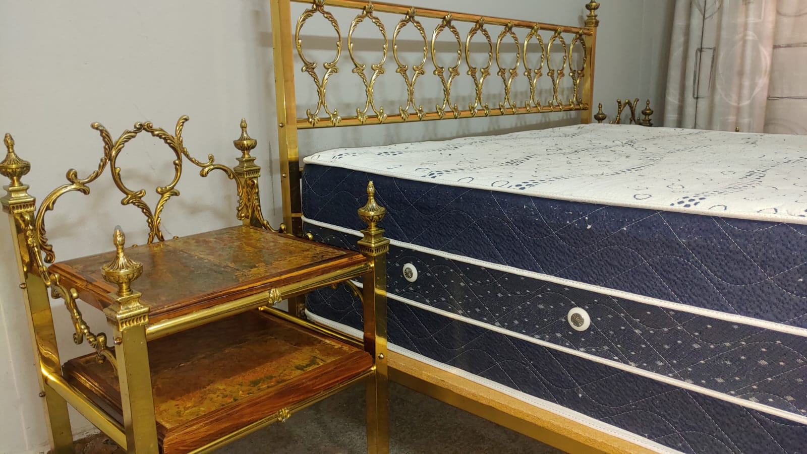 Vintage Style Italian Brass Bedroom Suite