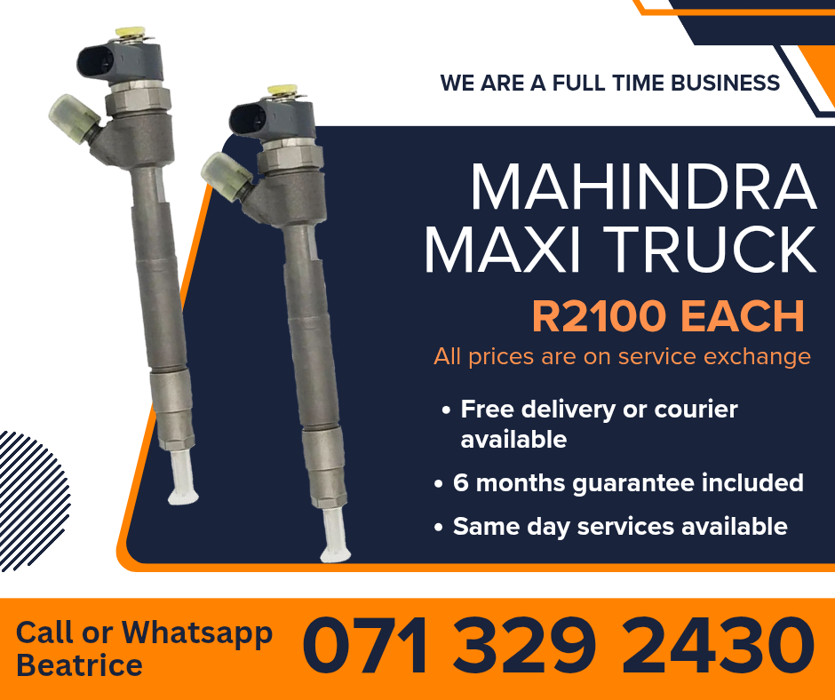 MAHINDRA MAXI TRUCK INJECTORS FOR SALE WITH WARRANTY ON - Private Seller MAHINDRA MAXI TRUCK INJECTORS FOR SALE WITH WARRANTY ON - Private Seller