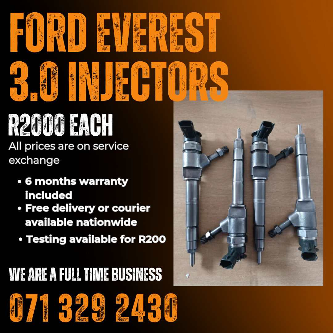 FORD EVEREST 3.0 DIESEL INJECTORS FOR SALE WITH WARRANTY - Private Seller FORD EVEREST 3.0 DIESEL INJECTORS FOR SALE WITH WARRANTY - Private Seller