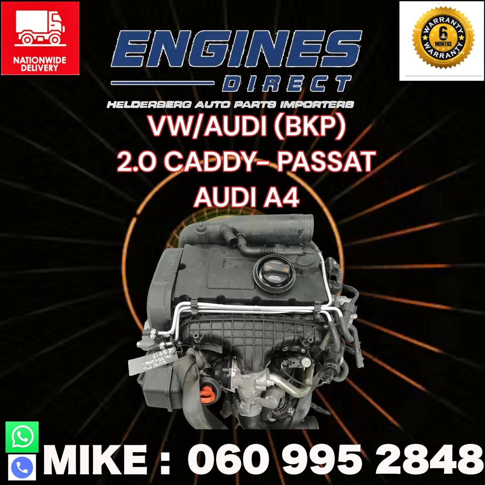 Import Low mileage VW/AUDI 2.0 TDI BKP Engine for sale.
