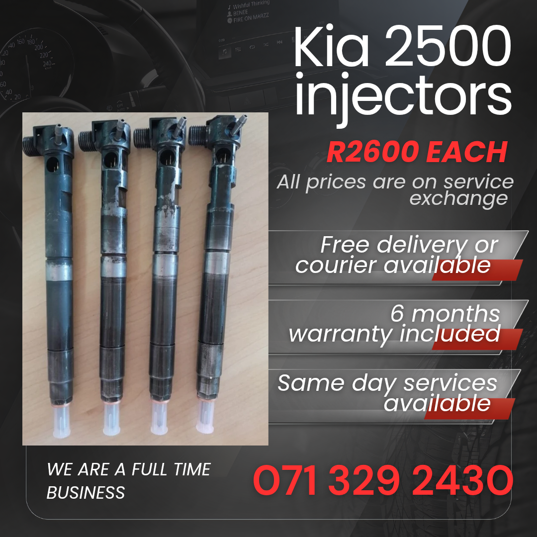 KIA 2500 INJECTORS FOR SALE WITH WARRANTY - Private Seller KIA 2500 INJECTORS FOR SALE WITH WARRANTY - Private Seller