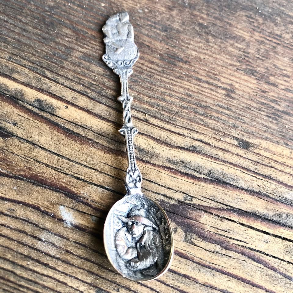 Two Charming Vintage Dutch Silver-Plated Mustard Spoons – Made in Holland 90 (11.5 cm)