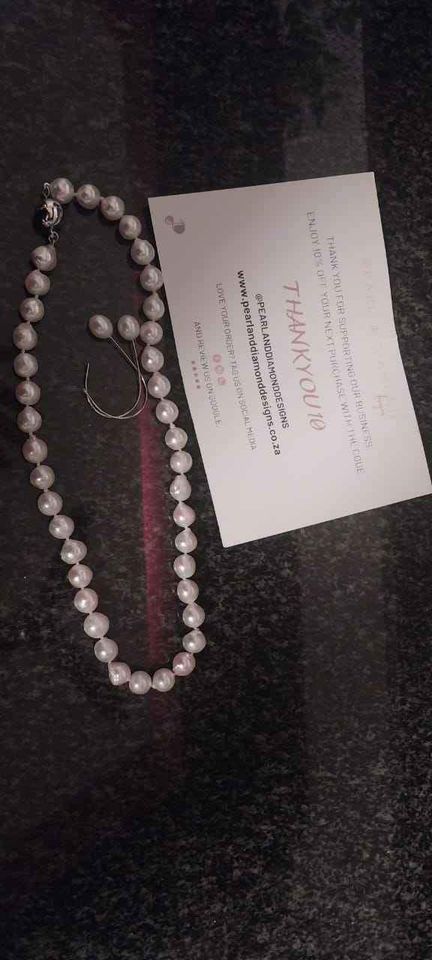 Pearls, necklace and earrings, brand new Pearls, necklace and earrings, brand new