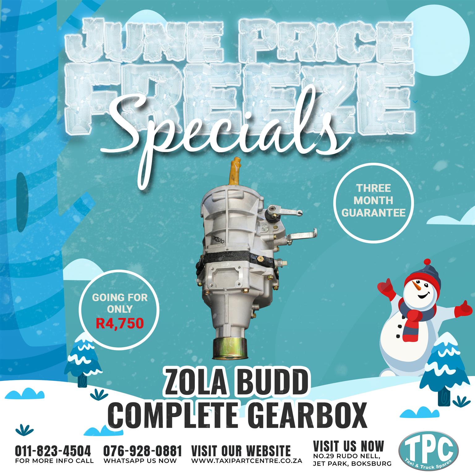 Zola Budd Complete Gearbox Junk Mail