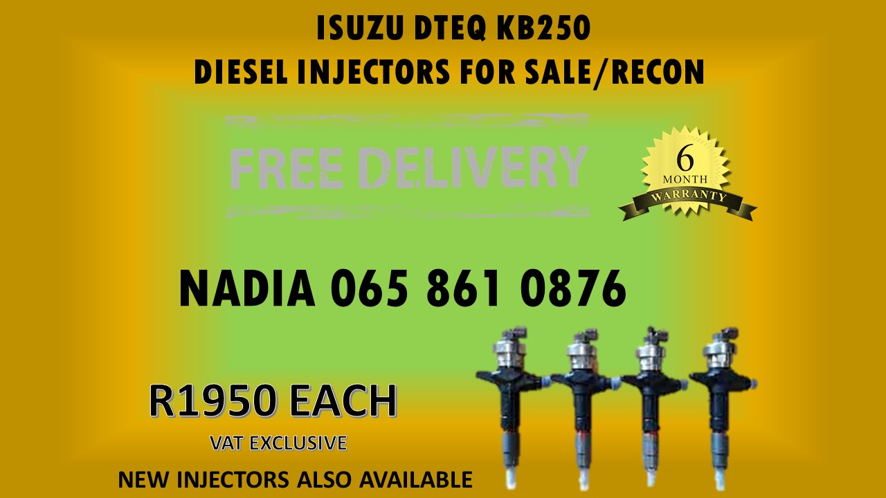 ISUZU DTEQ KB250 DIESEL INJECTORS FOR SALE WITH WARRANTY - Private Seller ISUZU DTEQ KB250 DIESEL INJECTORS FOR SALE WITH WARRANTY - Private Seller