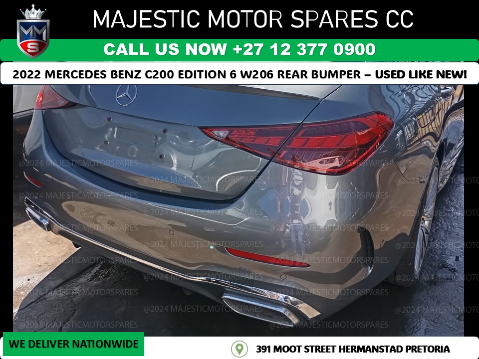 FOR SALE: 2022 Mercedes-Benz C200 Edition 6 W206 Rear Bumper – Used - Private Seller FOR SALE: 2022 Mercedes-Benz C200 Edition 6 W206 Rear Bumper – Used - Private Seller