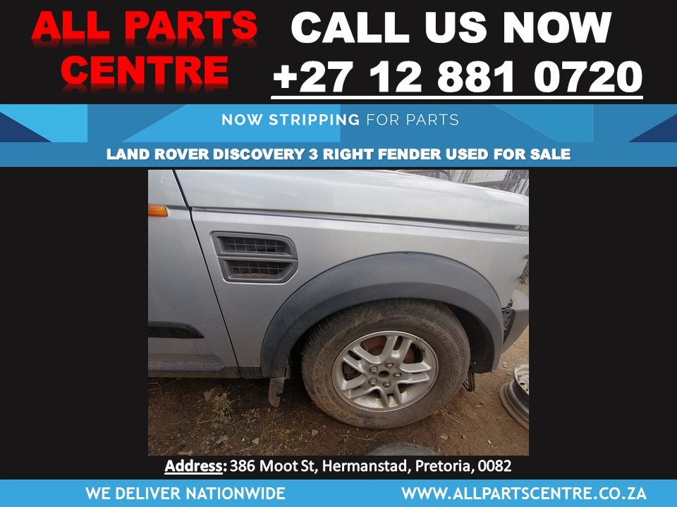 Land Rover Discovery 3 used right fender for sale - Private Seller Land Rover Discovery 3 used right fender for sale - Private Seller