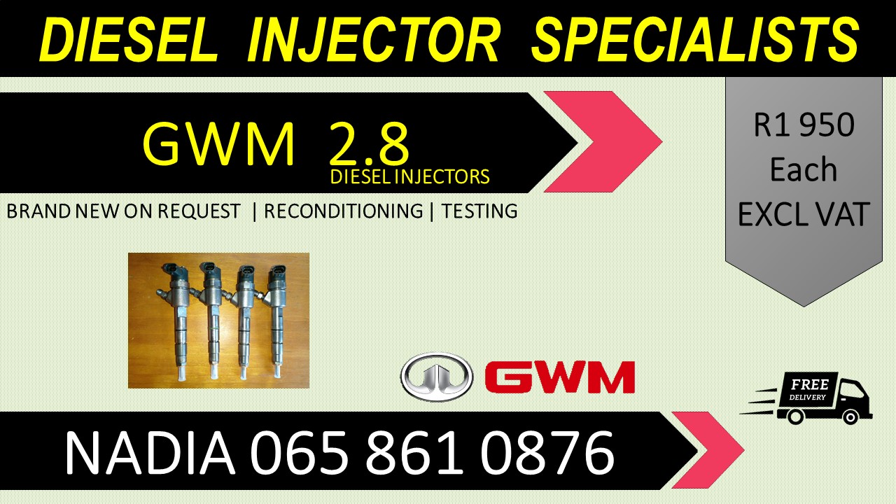 GWM 2.8 DIESEL INJECTORS FOR SALE OR TO RECON WITH WARRANTY - Private Seller GWM 2.8 DIESEL INJECTORS FOR SALE OR TO RECON WITH WARRANTY - Private Seller