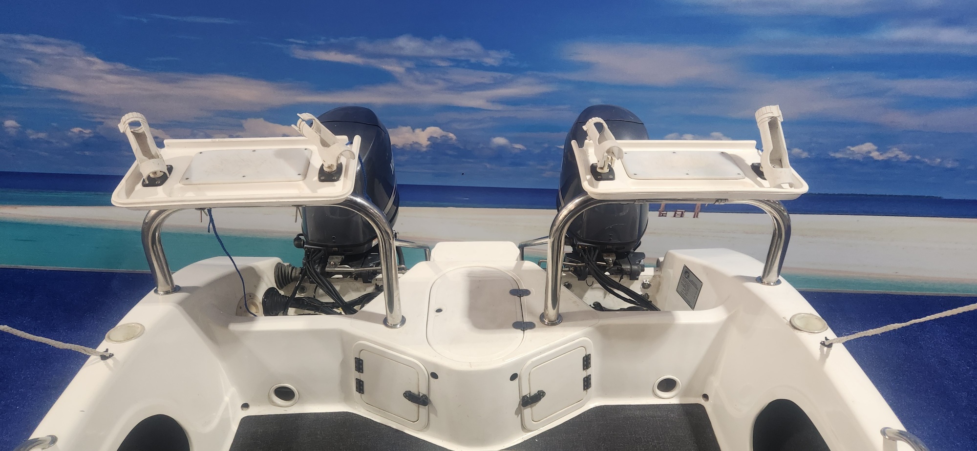 SEACAT 16 FT ON TRAILER 2 X 60 HP YAMAHA 4 STROKES 2009 MODELS  405 /432 HOURS F