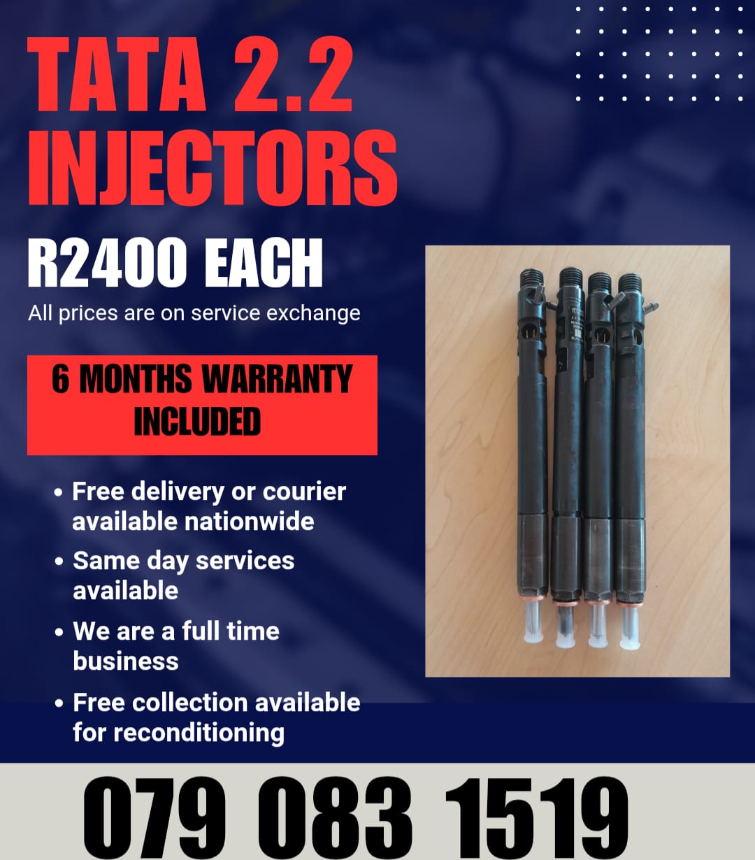 TATA 2.2 INJECTORS FOR SALE WITH WARRANTY - Private Seller