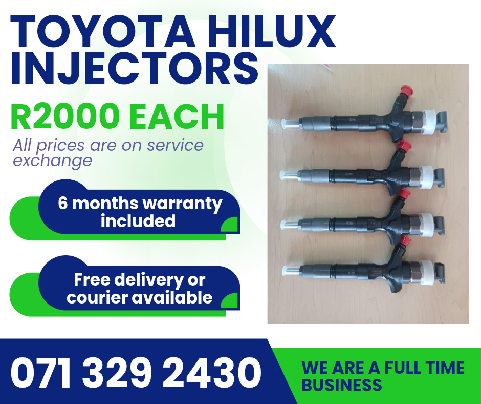 TOYOTA HILUX DIESEL INJECTORS FOR SALE WITH WARRANTY - Private Seller TOYOTA HILUX DIESEL INJECTORS FOR SALE WITH WARRANTY - Private Seller