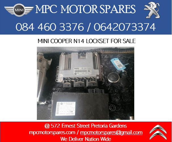MINI COOPER N14 LOCKSET FOR SALE - Private Seller