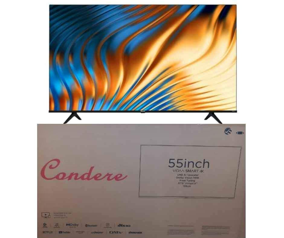 55" Smart Vidaa 4K TV with Bluetooth, New with warranty and FREE DELIVERY