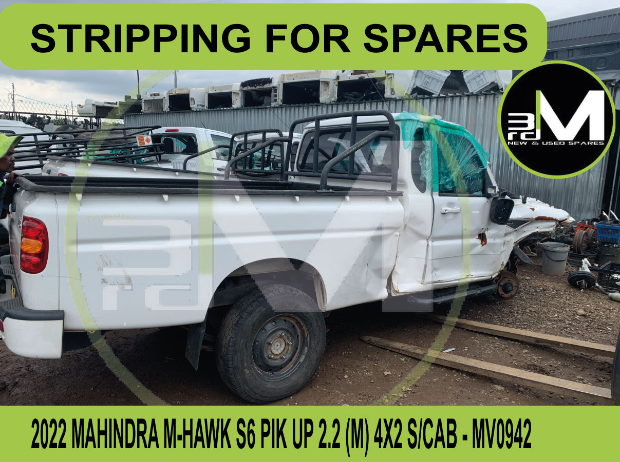 STRIPPING FOR SPARES- MAHINDRA M-HAWK S6 PIK UP - Private Seller STRIPPING FOR SPARES- MAHINDRA M-HAWK S6 PIK UP - Private Seller