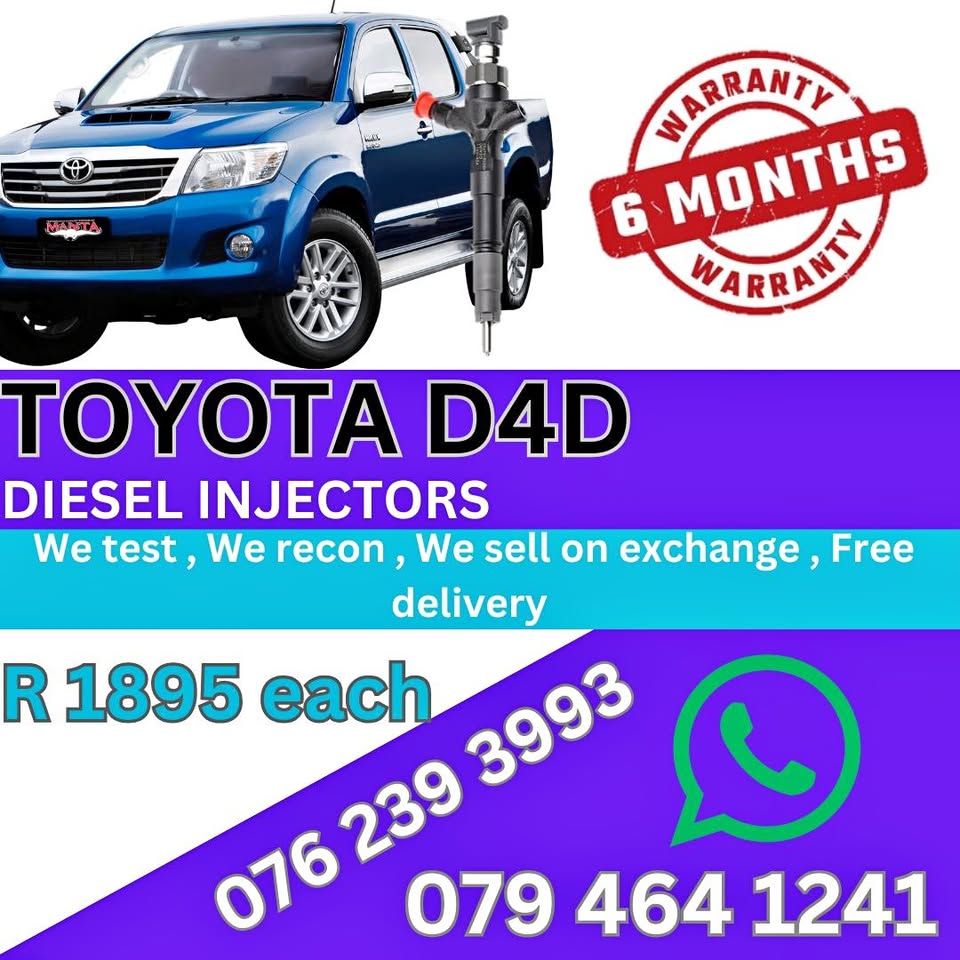TOYOTA D4D DIESEL INJECTORS - Private Seller TOYOTA D4D DIESEL INJECTORS - Private Seller