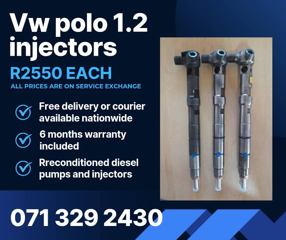 VW POLO 1.2 INJECTORS FOR SALE WITH WARRANTY INCLUDED - Private Seller VW POLO 1.2 INJECTORS FOR SALE WITH WARRANTY INCLUDED - Private Seller