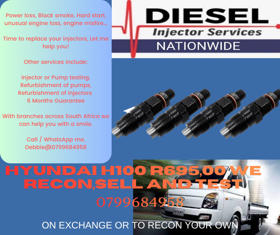 Used HYUNDAI H100 DIESEL INJECTOR SERVICES for sale in Mpumalanga ...