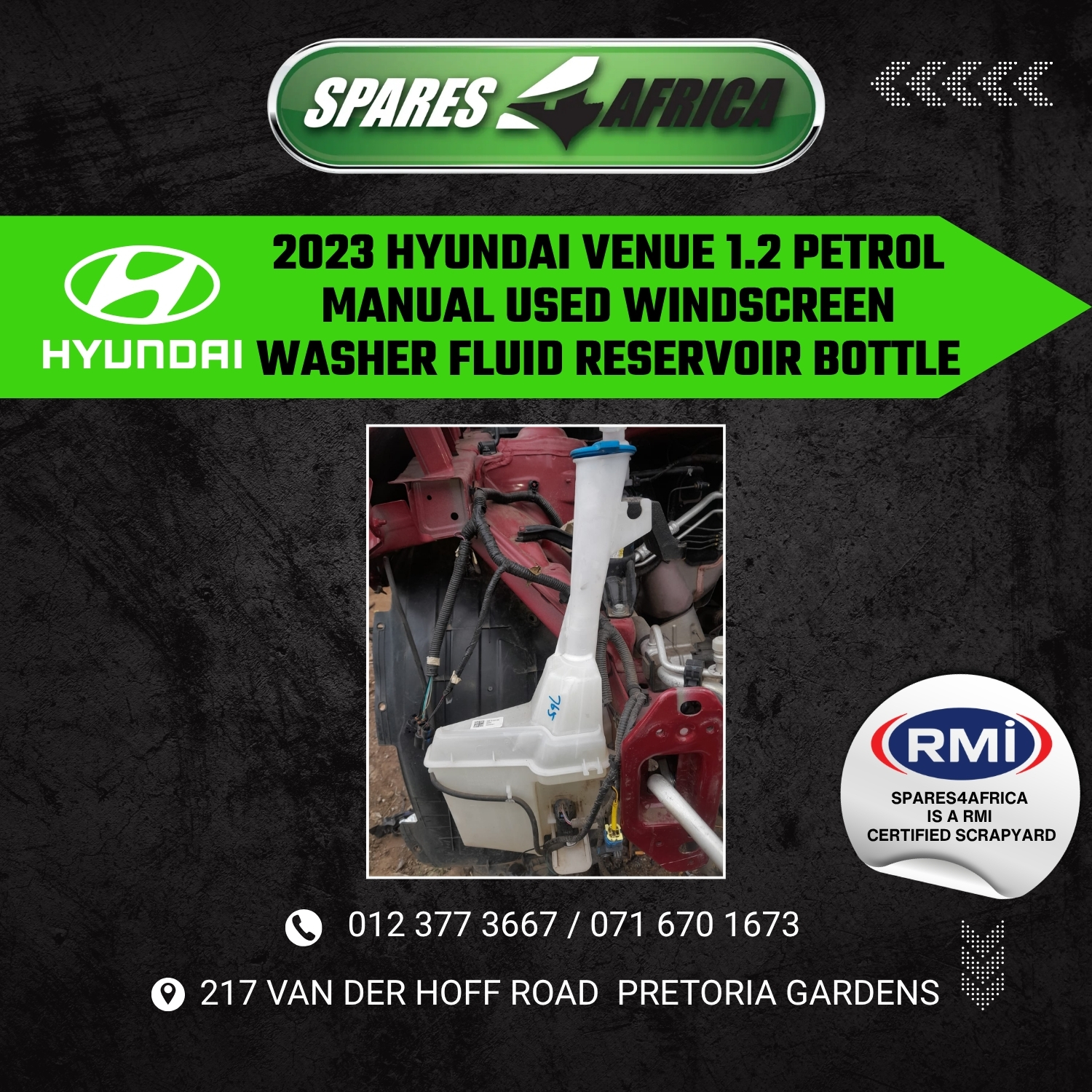 2023 HYUNDAI VENUE 1.2 PETROL MANUAL WINDSCREEN WASHER FLUID RESERVOIR BOTTLE - Private Seller 2023 HYUNDAI VENUE 1.2 PETROL MANUAL WINDSCREEN WASHER FLUID RESERVOIR BOTTLE - Private Seller
