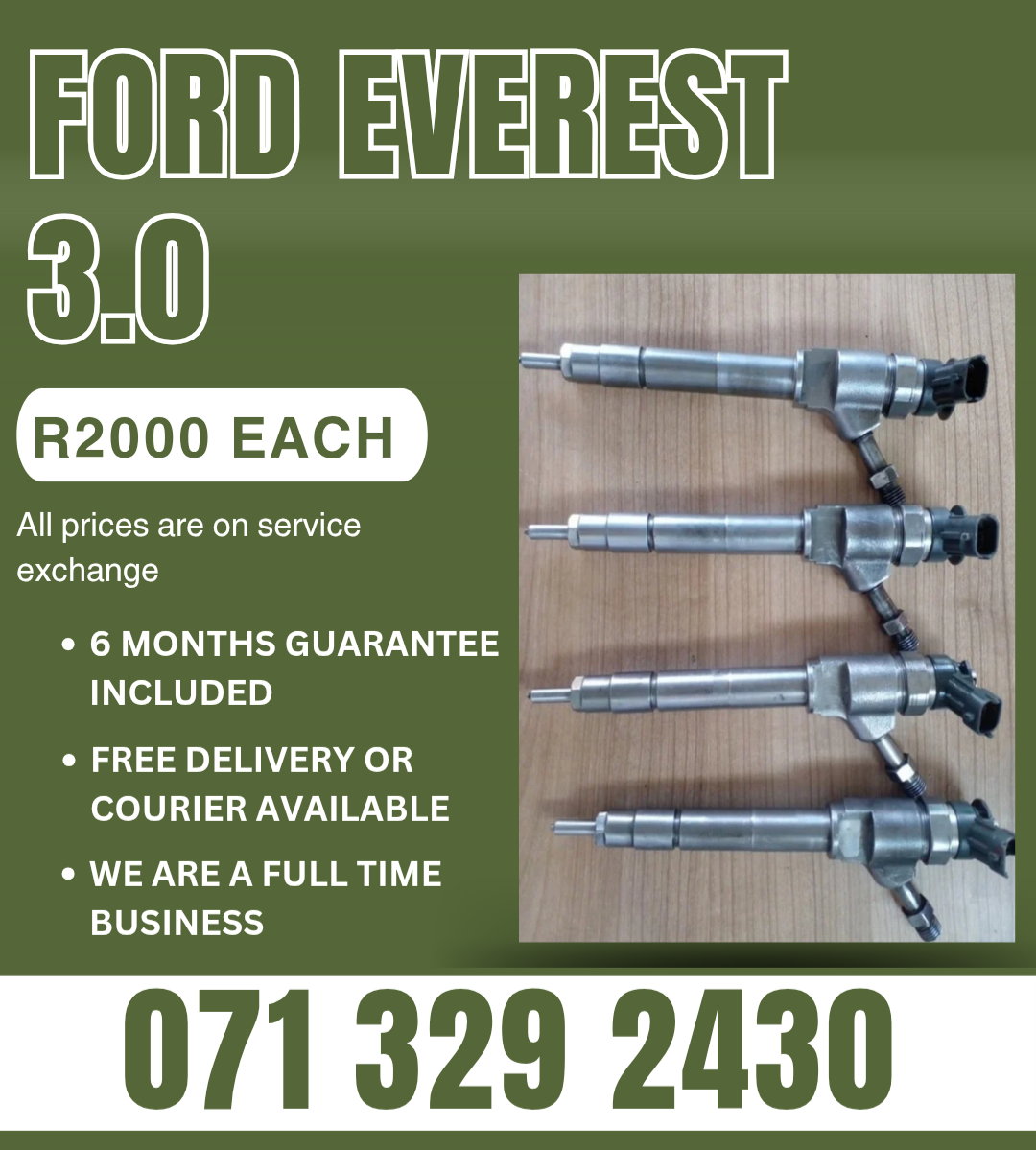 FORD EVEREST 3.0 DIESEL INJECTORS FOR SALE WITH WARRANTY - Private Seller FORD EVEREST 3.0 DIESEL INJECTORS FOR SALE WITH WARRANTY - Private Seller