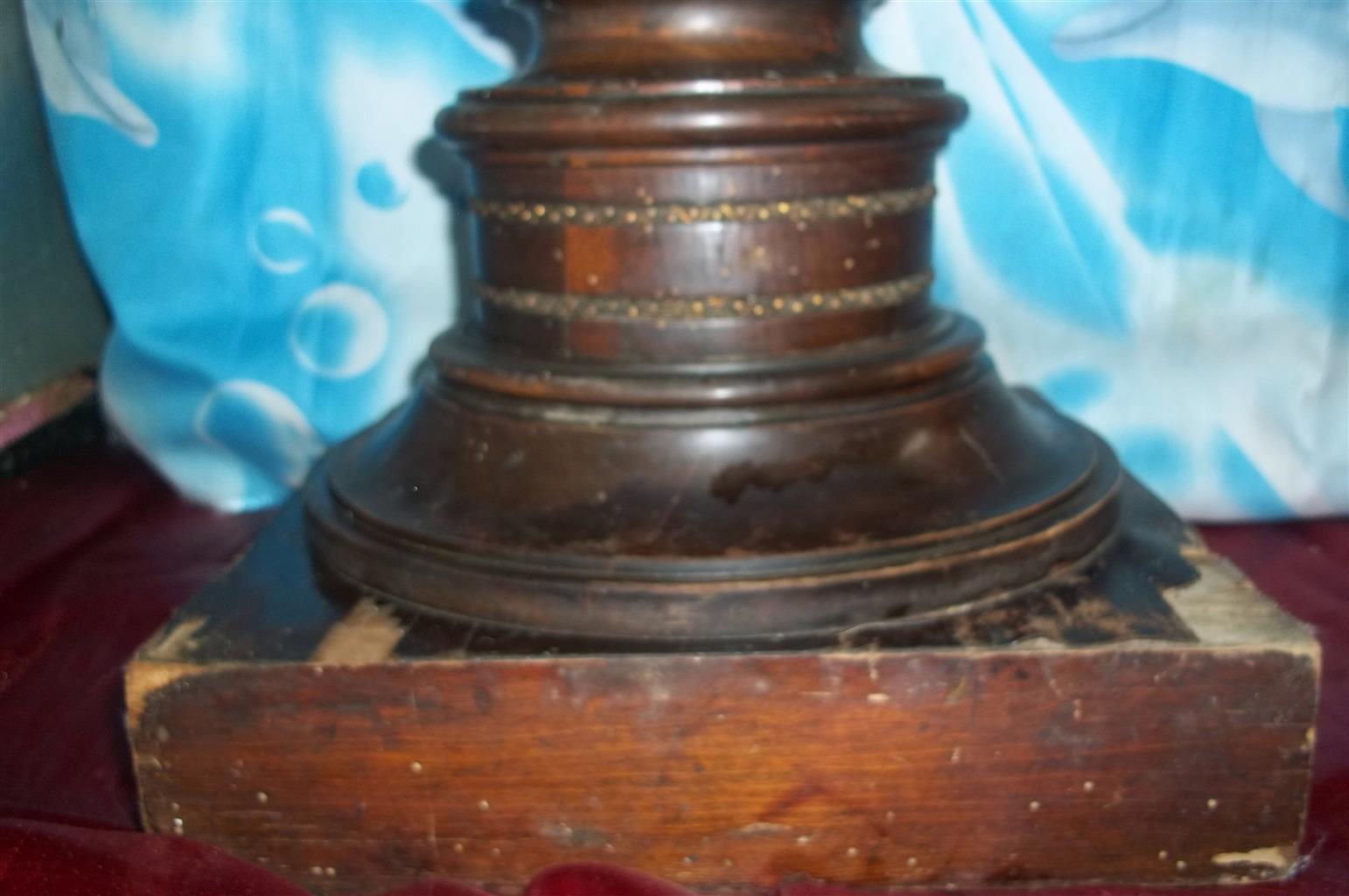 Antique Pedestal /Antique Clock Face