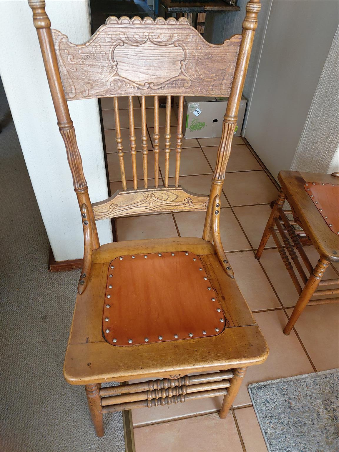 Antique dining chairs