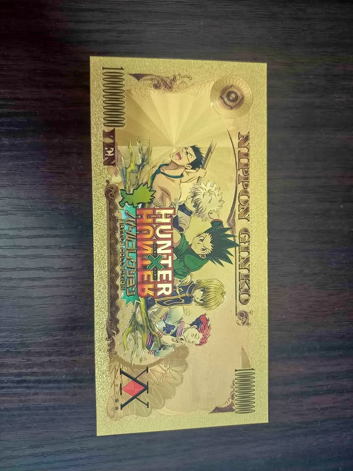 Hunter X Hunter Gold Anime Yen Card Hunter X Hunter Gold Anime Yen Card