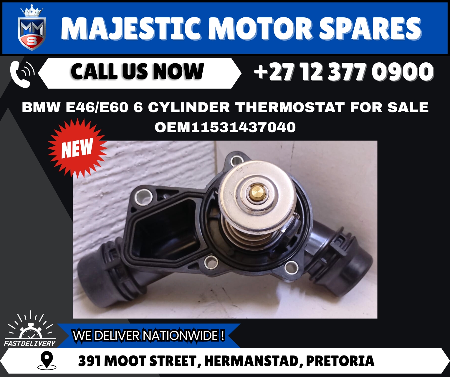 Brand New BMW 320i/520i (E46/E60 6-Cylinder) Thermostat for Sale - Private Seller Brand New BMW 320i/520i (E46/E60 6-Cylinder) Thermostat for Sale - Private Seller