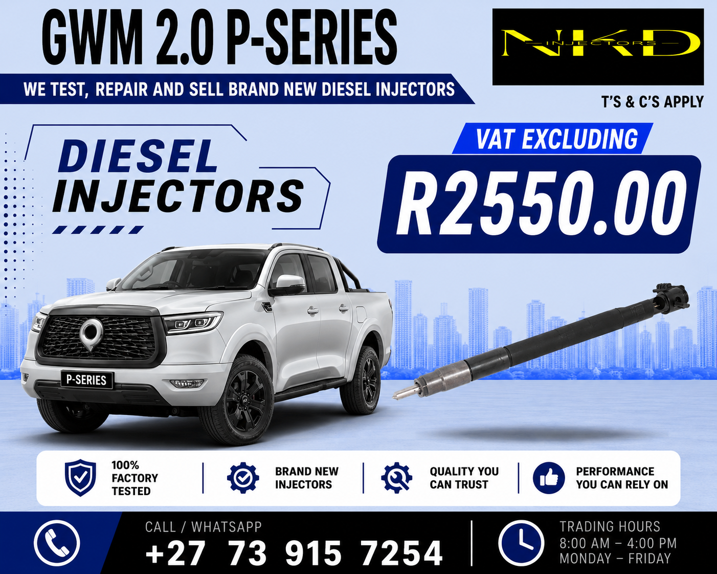 GWM_P-SERIES_Delphi_Injectors - Private Seller GWM_P-SERIES_Delphi_Injectors - Private Seller