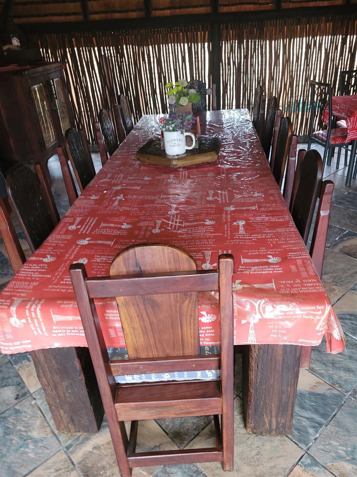 Sleeperwood Big Patio/ Lapa table and Chairs for sale