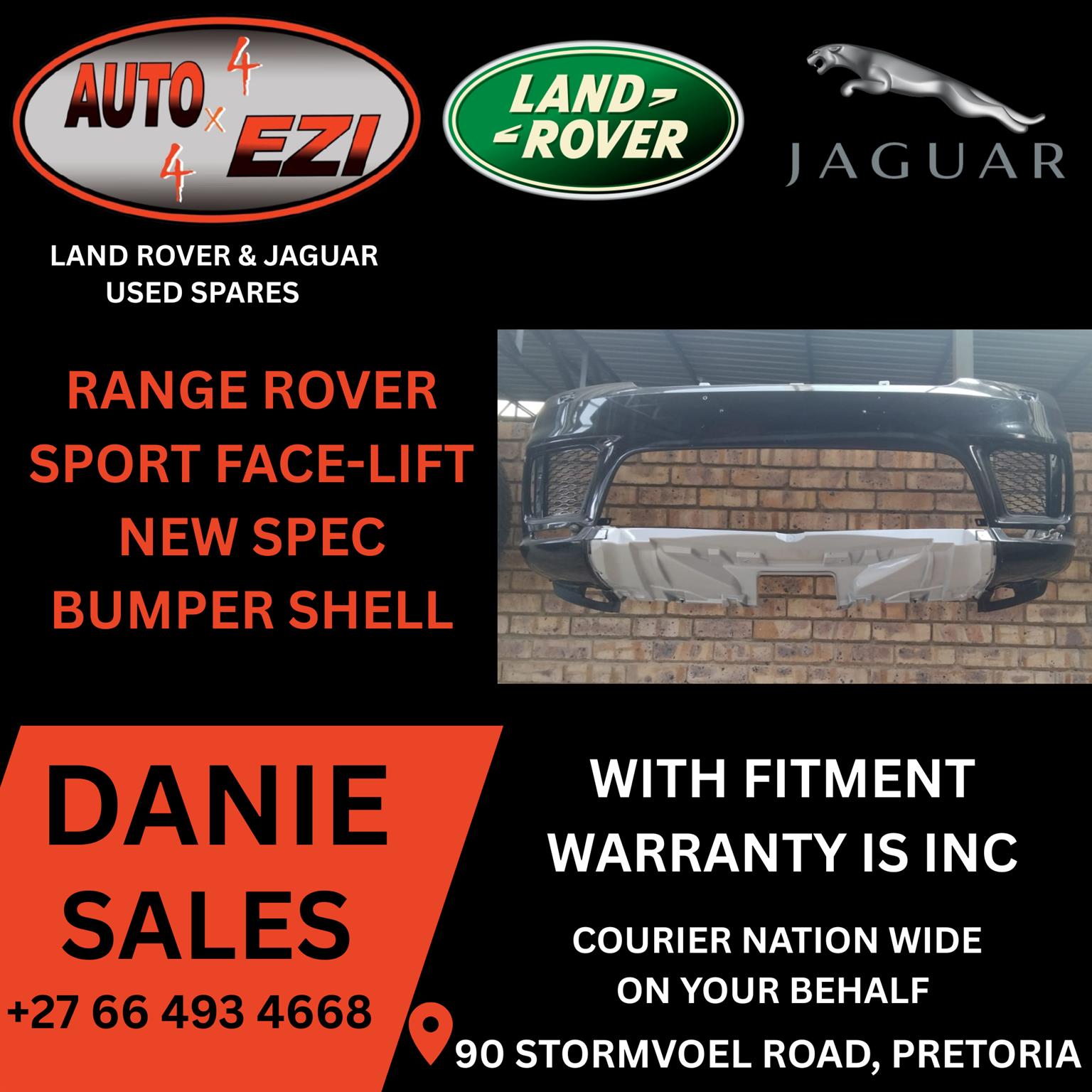RANGE ROVER SPORT FACE-LIFT NEW SPEC BUMPER SHELL - Private Seller RANGE ROVER SPORT FACE-LIFT NEW SPEC BUMPER SHELL - Private Seller