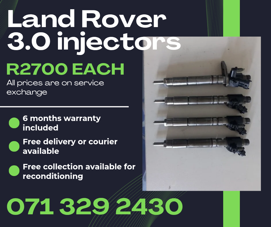 LAND ROVER 3.0 DIESEL INJECTORS FOR SALE WITH WARRANTY - Private Seller LAND ROVER 3.0 DIESEL INJECTORS FOR SALE WITH WARRANTY - Private Seller
