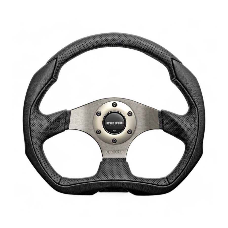 Momo VEAGLE35CBLK Momo Eagle Steering Wheel 350mm Leather