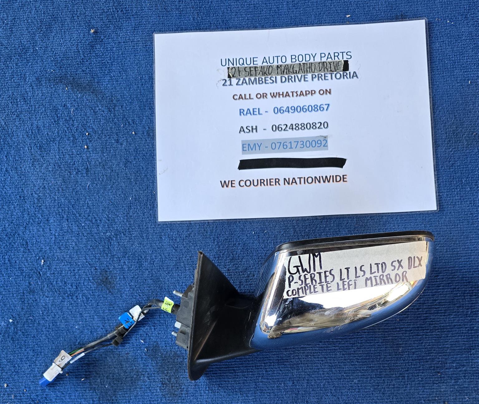 GWM P-Series Complete Left Side Mirror GWM P-Series Complete Left Side Mirror