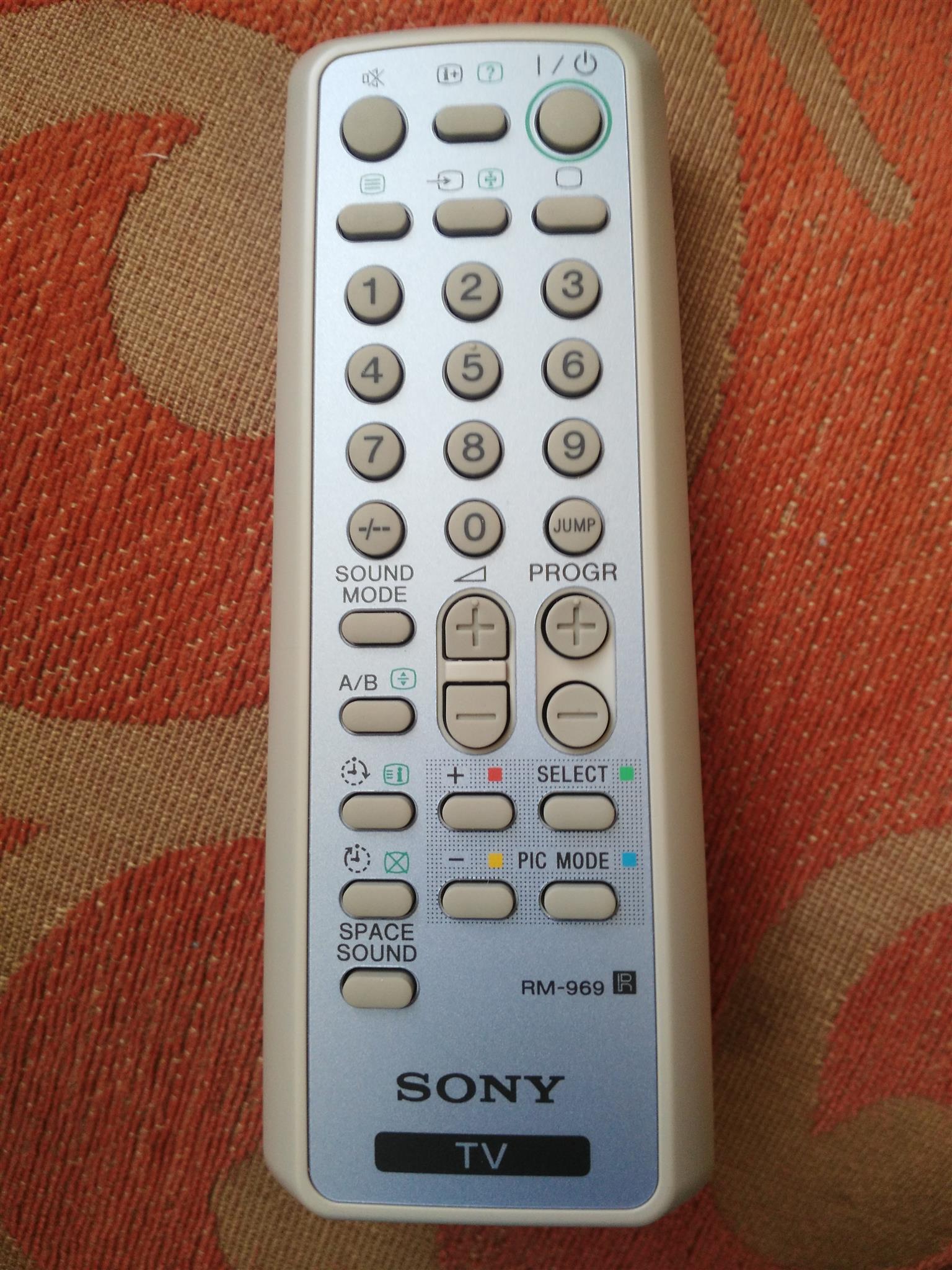 Sony Vega tv remote Sony Vega tv remote
