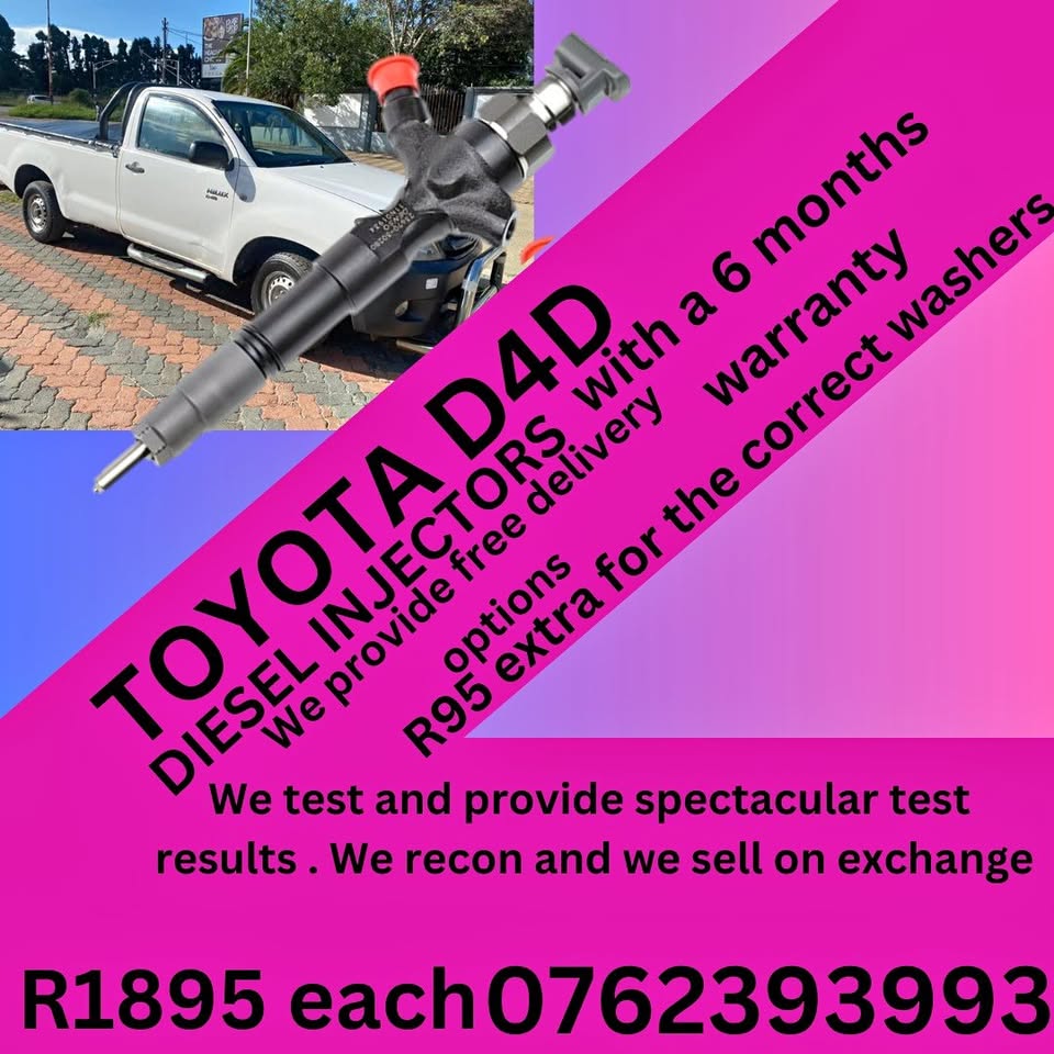 TOYOTA D4D DIESEL INJECTORS - Private Seller TOYOTA D4D DIESEL INJECTORS - Private Seller
