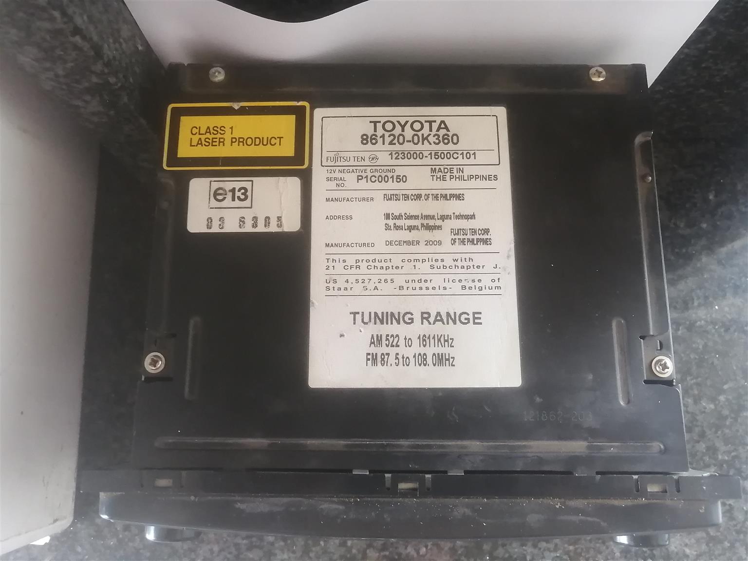 Toyota Fortuner radio - Private Seller Toyota Fortuner radio - Private Seller