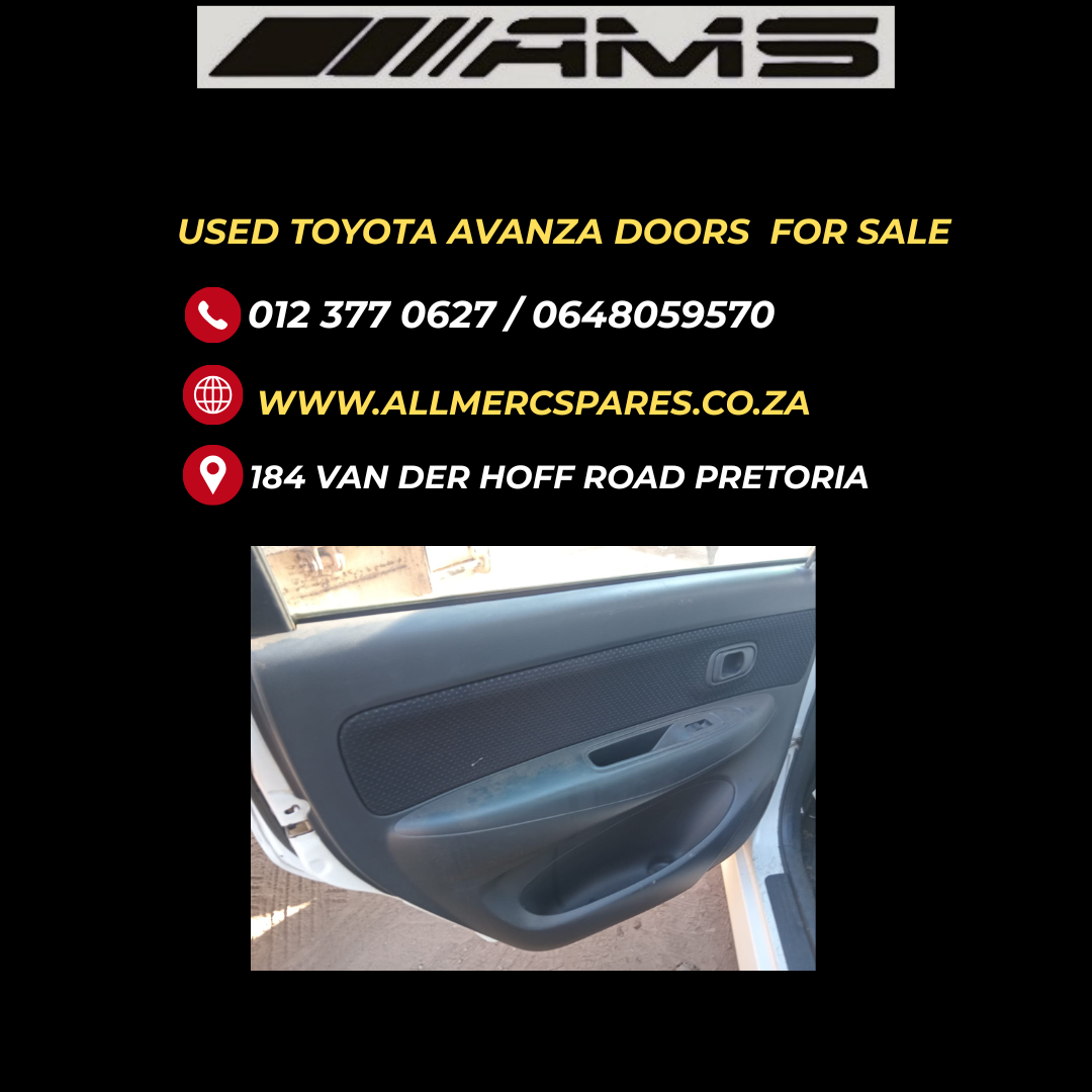 USED TOYOTA AVANZA BACK DOORS FOR SALE USED TOYOTA AVANZA BACK DOORS FOR SALE